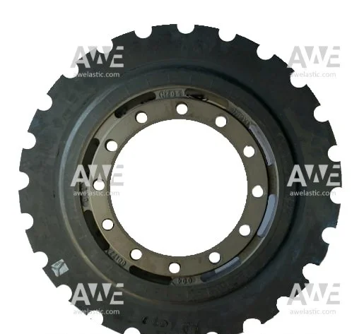 Original genuine Centa Centamax Size 10000 Type SCE Elastic element // Centamax CM-10000-SCE Elastic element\nBeing a robust coupling with high torsional flexibility, CENTAMAX is the best choice for a safe resonance-free operation of drives susceptible to torsional vibration. The torsional elasticity of this steady selling design shifts critical resonances below operation speed. The drive thus is subject to minor continuous vibratory torques, protecting coupled units.\n\nThe CENTAMAX convinces by efficient ventilation: the high thermal capacity (HTC) design features a superior allowable power loss compared to conventional couplings. This not only ensures a long lifetime, but also the use of smaller cost effective coupling sizes in many cases.\n\nAreas of Application:\n\n \nIndustry applications\n\n