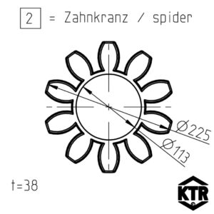 Rotex Standart 100 Spider dimensions (1)