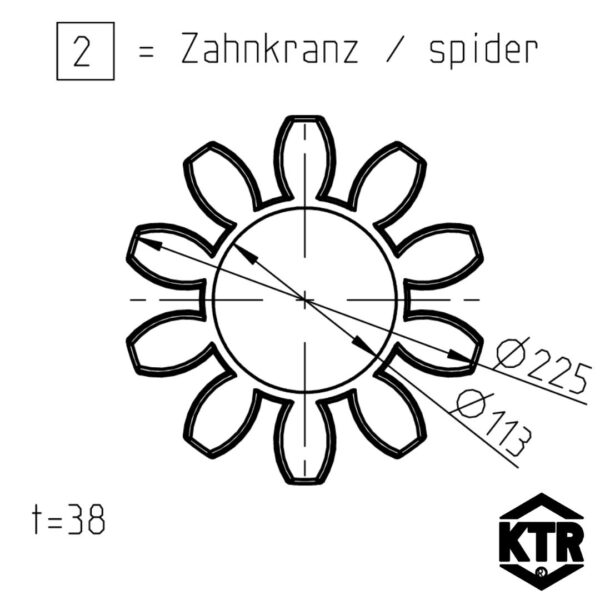 Rotex Standart 100 Spider dimensions (1)