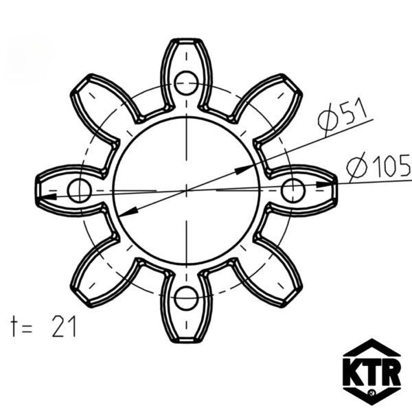 Rotex Standart 48 Spider dimensions