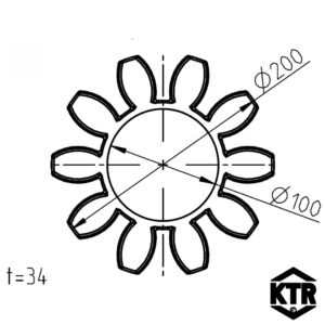 Rotex Standart 90 Spider dimensions