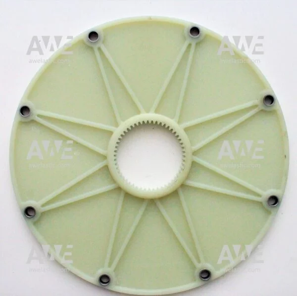 BoWex 48 FLE-PA flange Ø31425-DOØ2953-Z8XØ105-2 Original – genuine KTR BoWex FLE-PA coupling flange/element BoWex FLE-PA couplings are torsionally rigid. Coupling flange is curved-tooth. Consisting of the material combination nylon/steel for diesel engine drives in combination with hydraulic pumps. The FLE-PA adapter flange consists of fibre-glass reinforced polyamide having a high mechanical strength and thermal stability. Steel hub of the coupling have an external curved toothing . BoWex FLE-PA couplings allow for an extremely short installation. It is easy to assemble with no need for additional alignment tools.